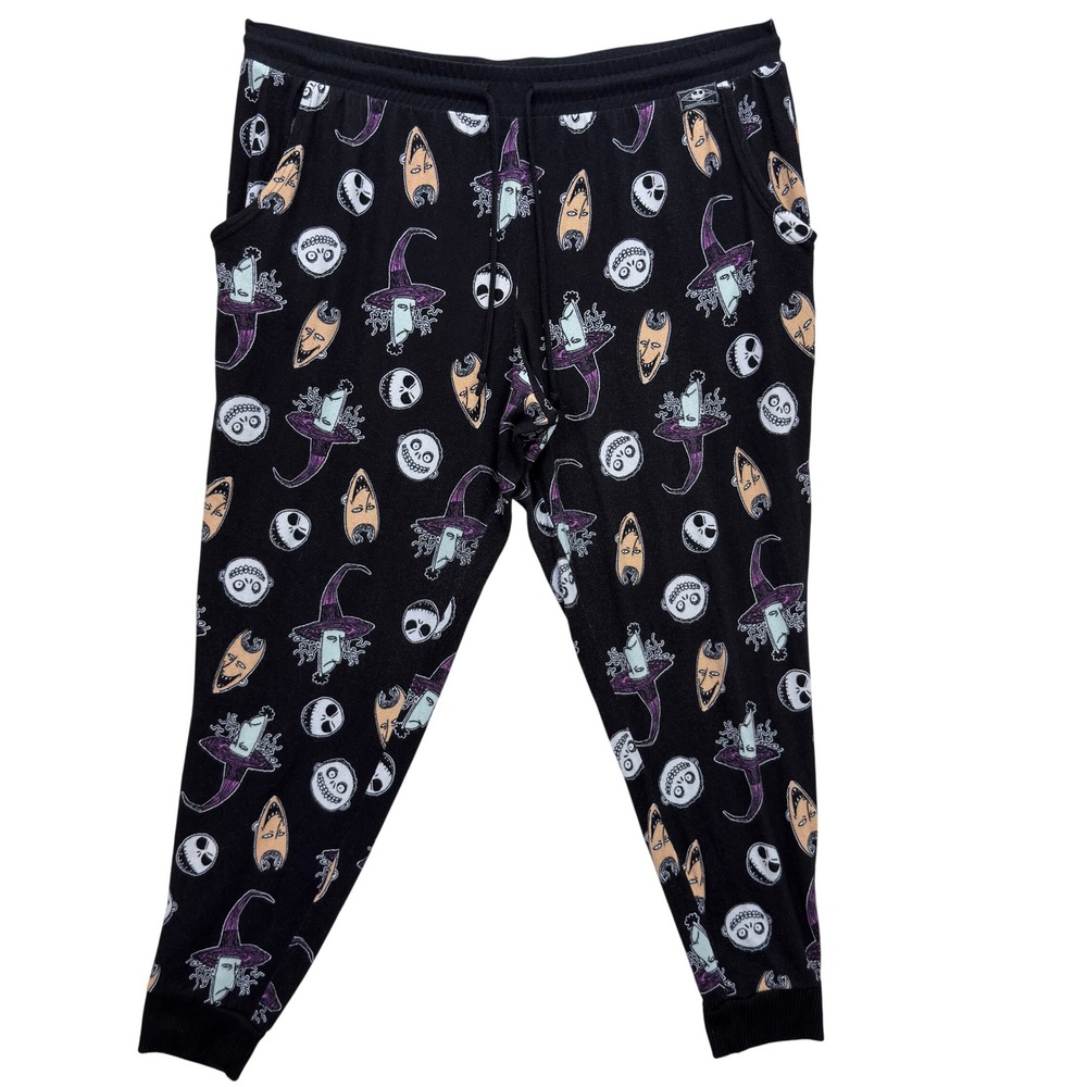 Disney Nightmare Before Christmas Women Joggers XL Jack Skellington Whimsy Goth